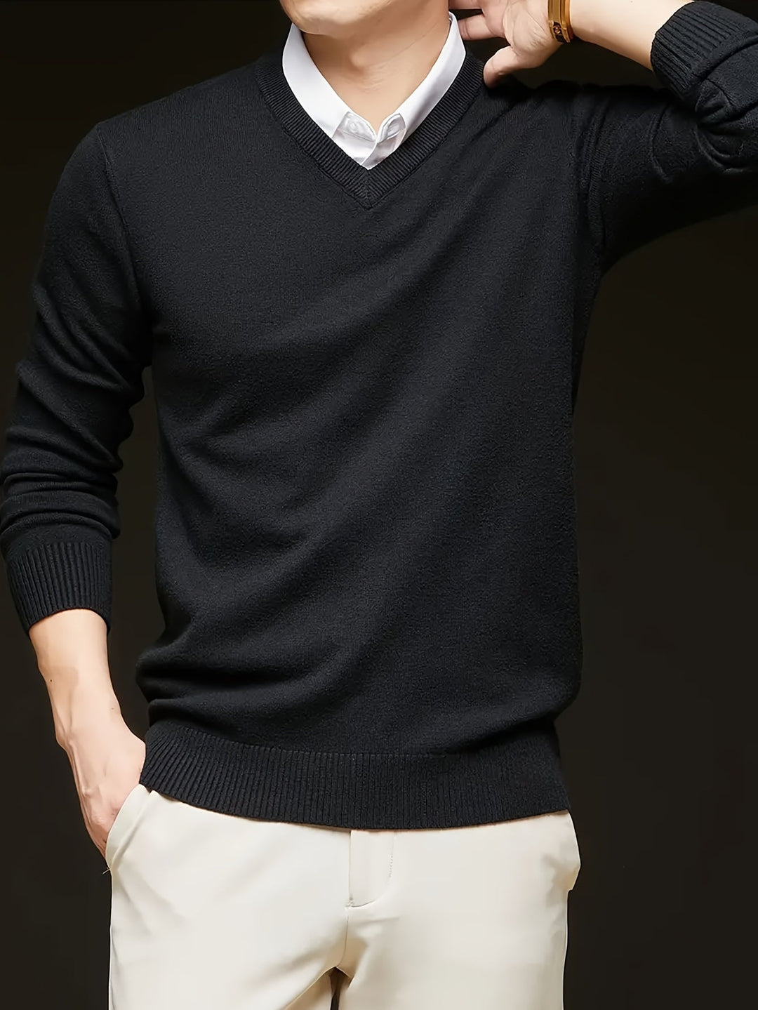 Nigel | Raffinerad V-ringad Jumper
