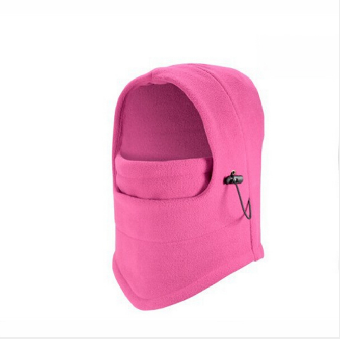 Fleece balaclava med dragsko