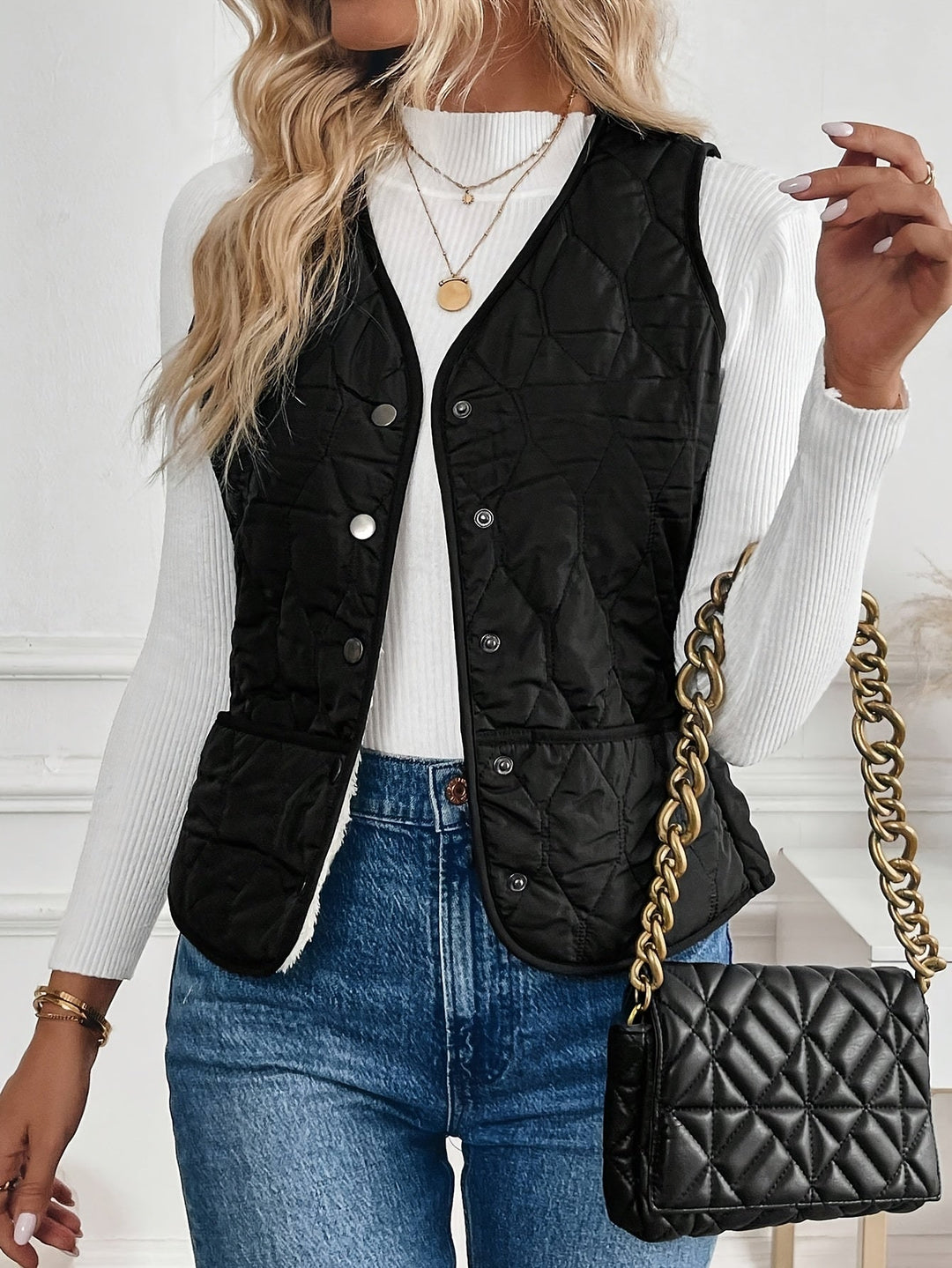 Constance | Vändbar Kviltad Gilet