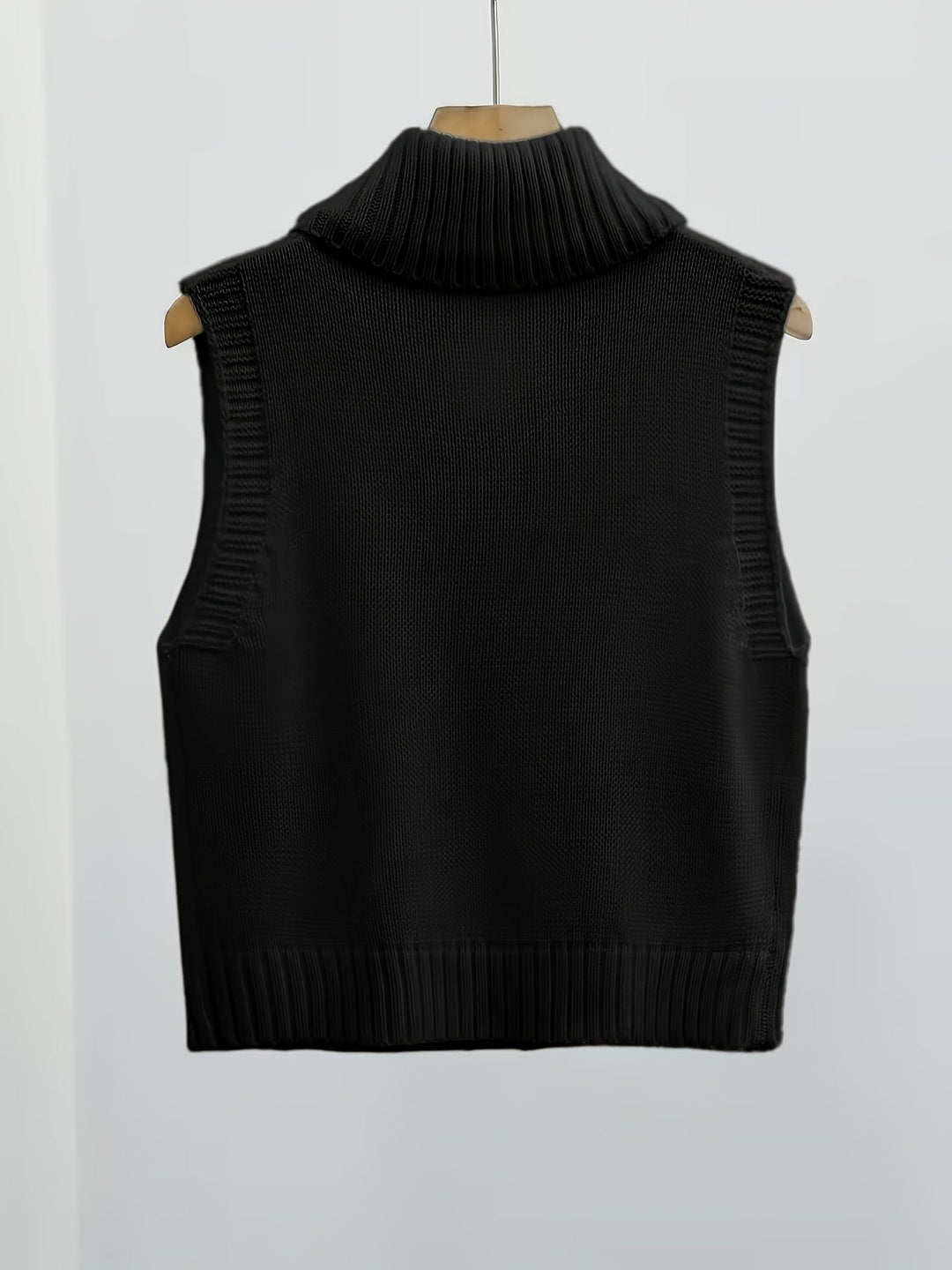 Marguerite | Strukturerad Hög-Krage Zip Västar
