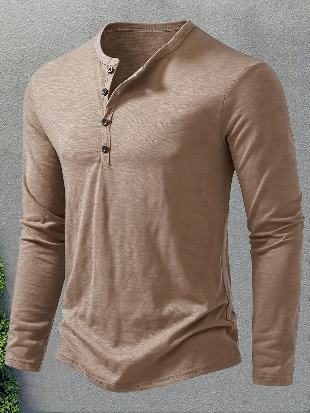 Rhys | Knapplångärmad Henley