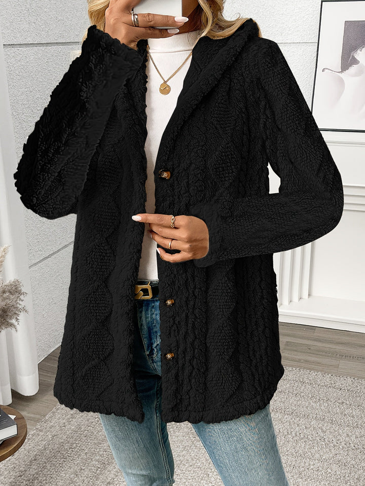Sloane | Texturerad Huva Jacka
