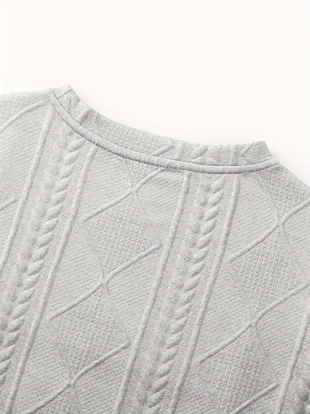 Clifford | Texturerad Stickad Långärmad Topp