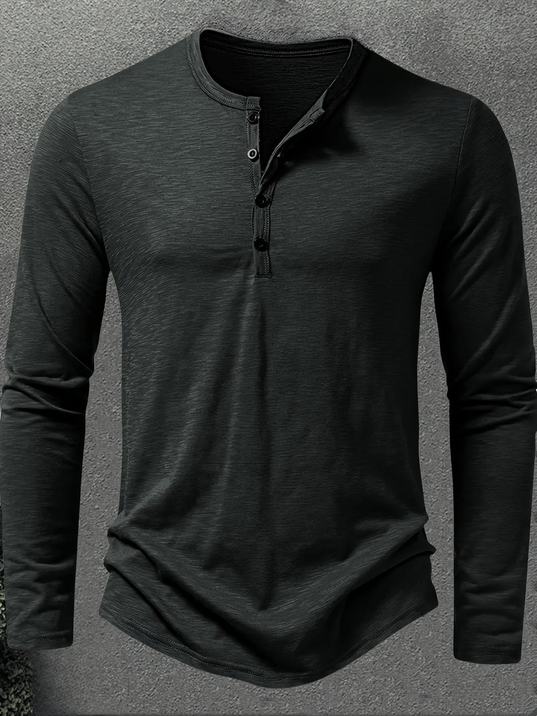 Rhys | Knapplångärmad Henley