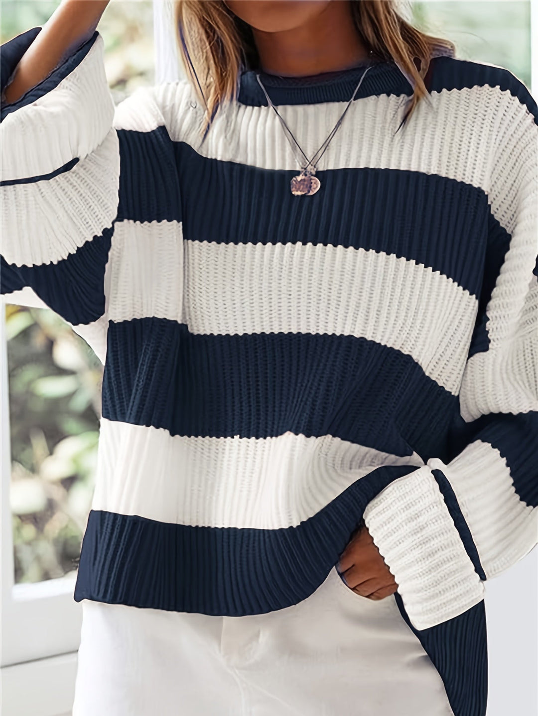 Brooke | Avslappnad Randig Pullover