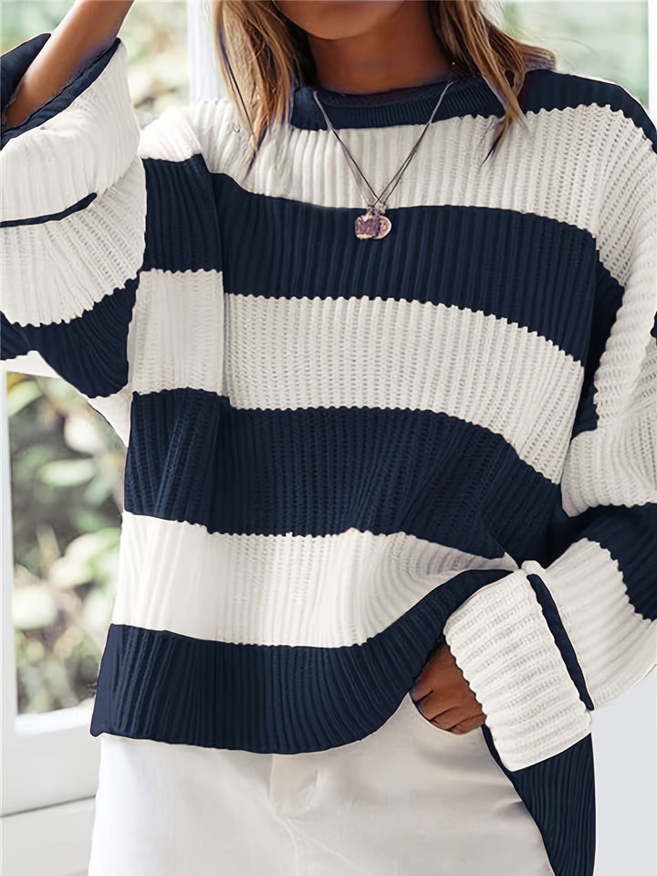 Brooke | Avslappnad Randig Pullover