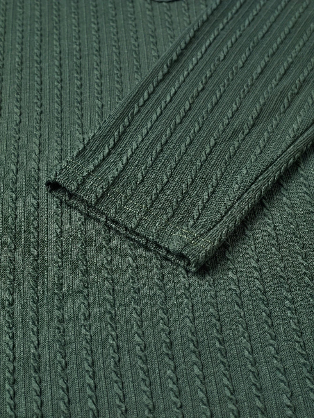 Rafferty | Texturerad Huva Henley Skjorta