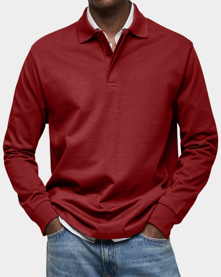 CHARLES | KLASSISK LÅNGÄRMAD POLO