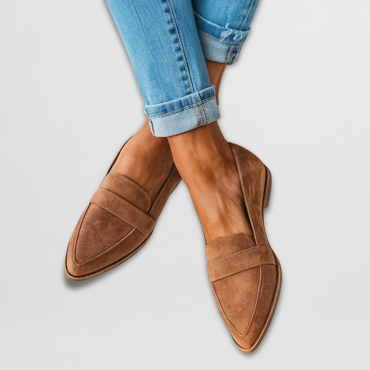 Nadia | Klassiska Spetsiga Slip-On Loafers