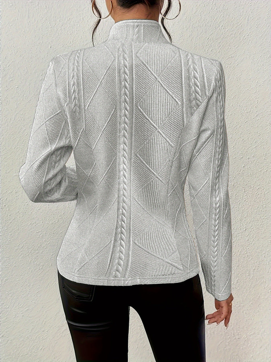 Delilah | Texturerad Midje-definierande Jacka