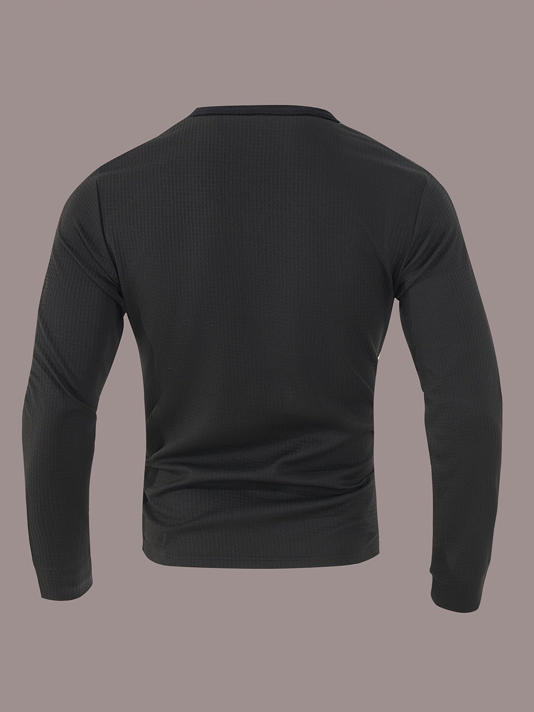 Sawyer | Texturerad Kontrast Henley Skjorta