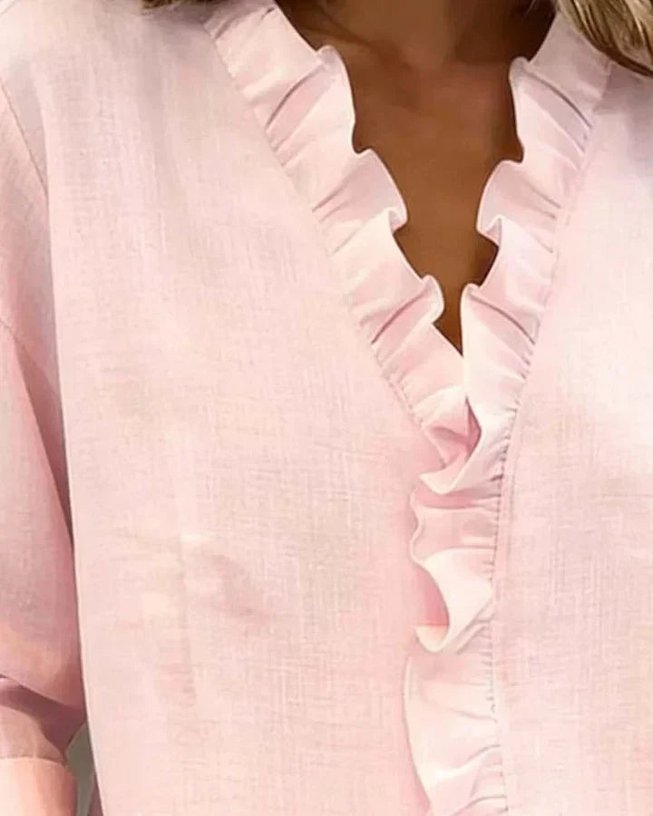 Althea | Lätt V-ringad Blus