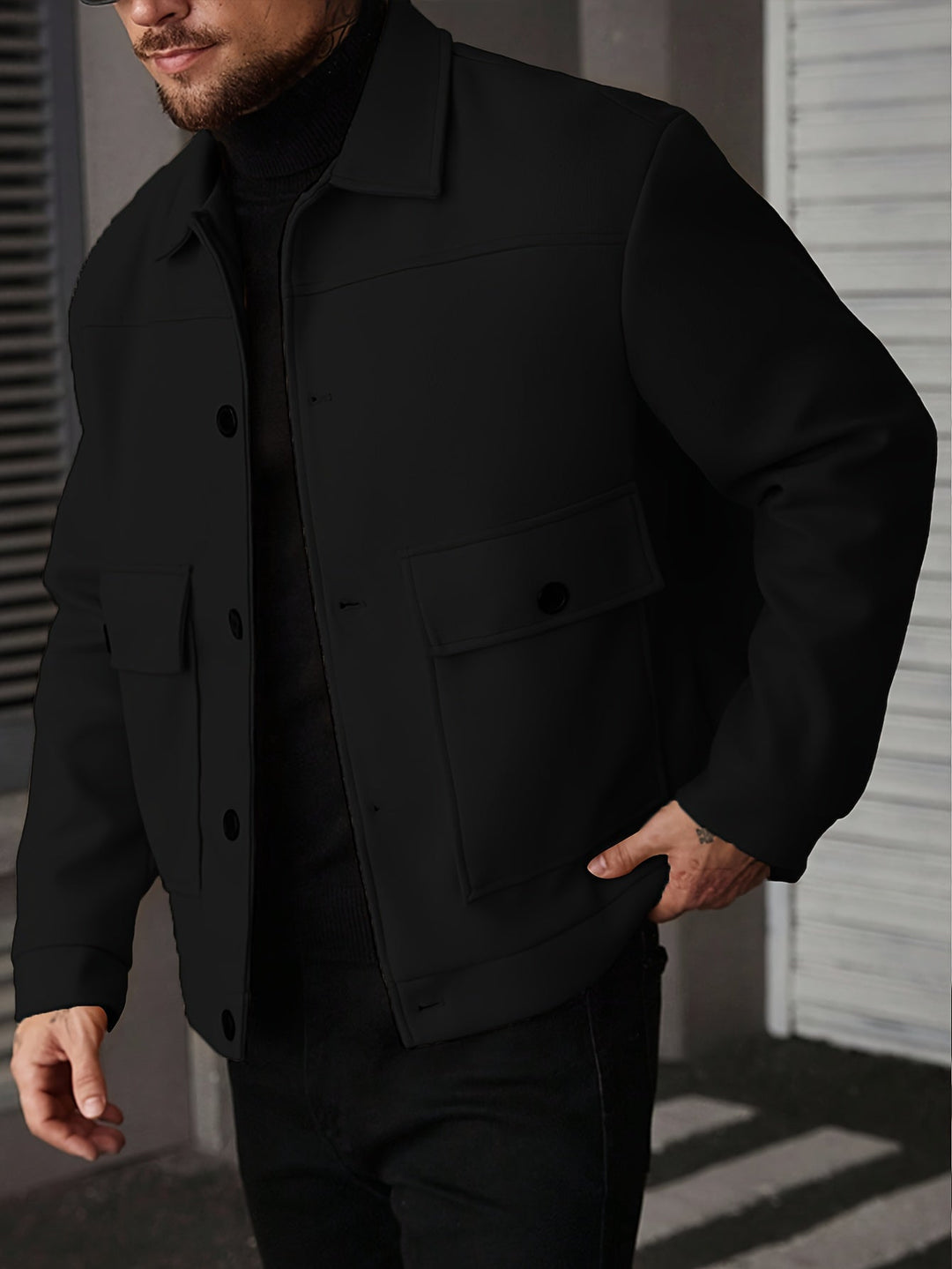 Ellery | Strukturerad Overshirt Jacka