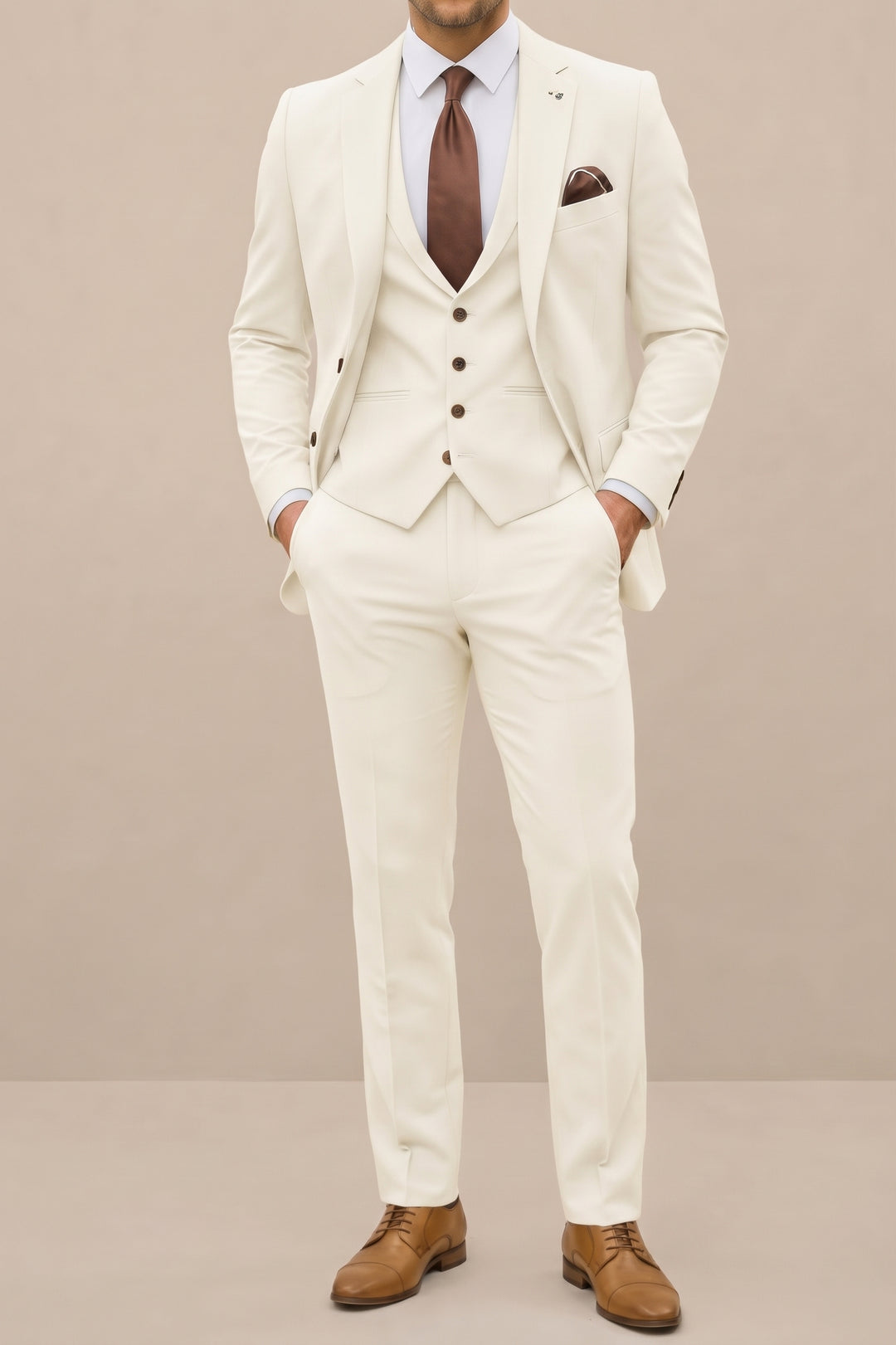 Cameron | Klassisk Modern Tre Delars Kostym Set