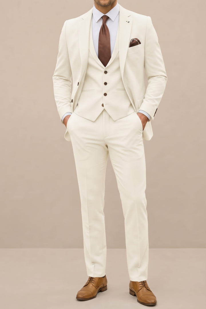 Cameron | Klassisk Modern Tre Delars Kostym Set