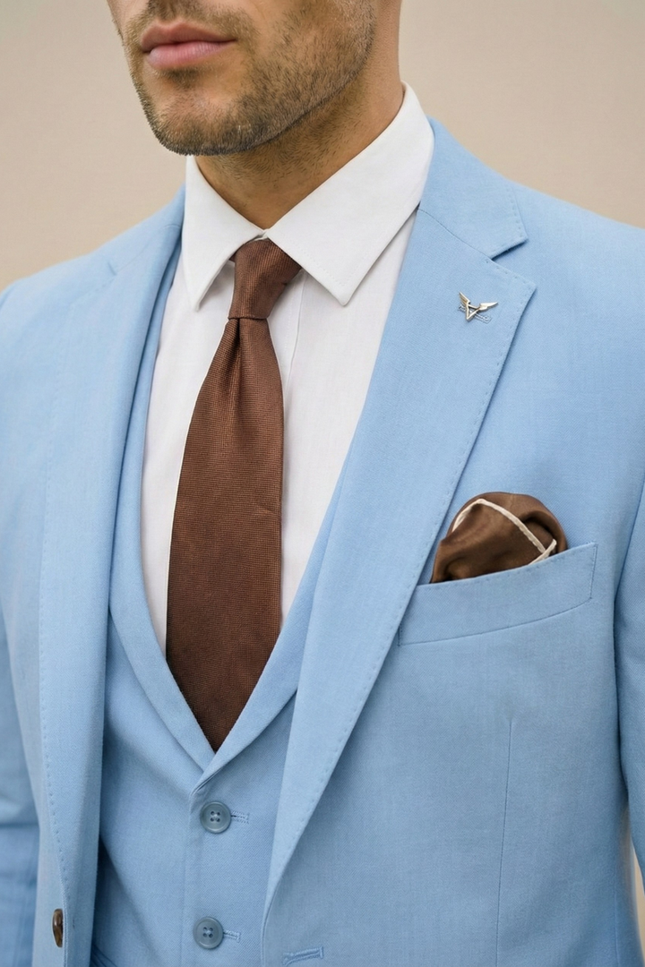 Cameron | Klassisk Modern Tre Delars Kostym Set