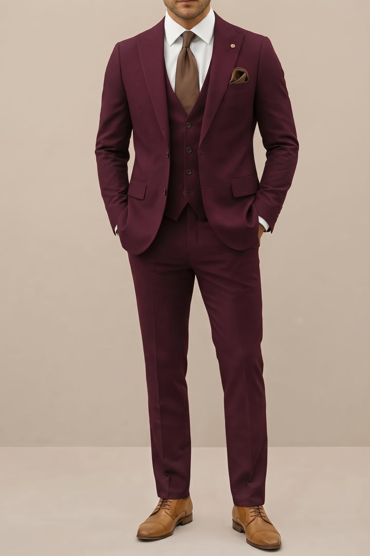 Cameron | Klassisk Modern Tre Delars Kostym Set