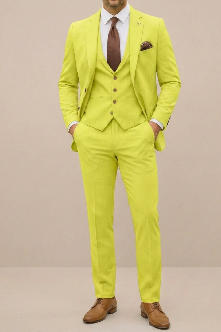 Cameron | Klassisk Modern Tre Delars Kostym Set