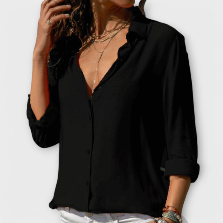 Clarisse | Elegant Knapp-up Blus