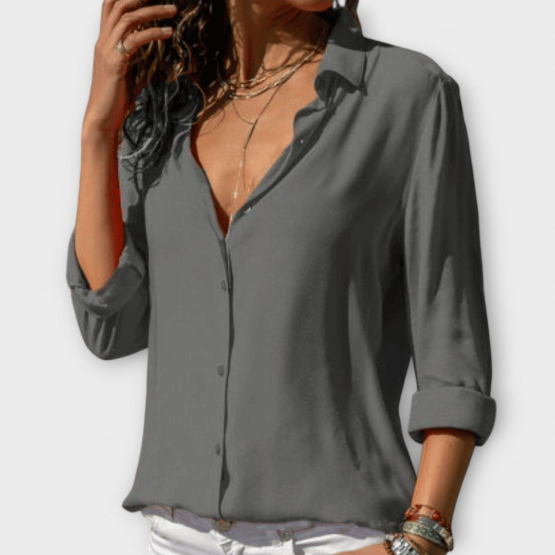 Clarisse | Elegant Knapp-up Blus