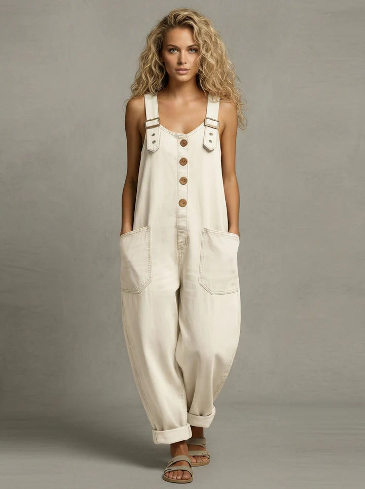 Florens | Avslappnad Denim Jumpsuit