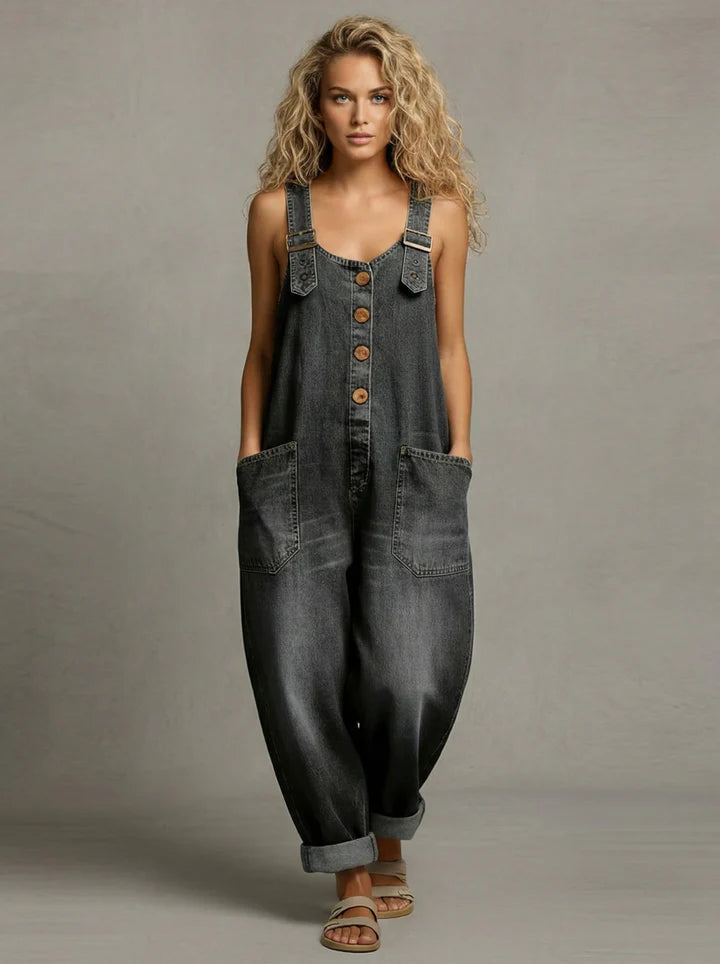 Florens | Avslappnad Denim Jumpsuit