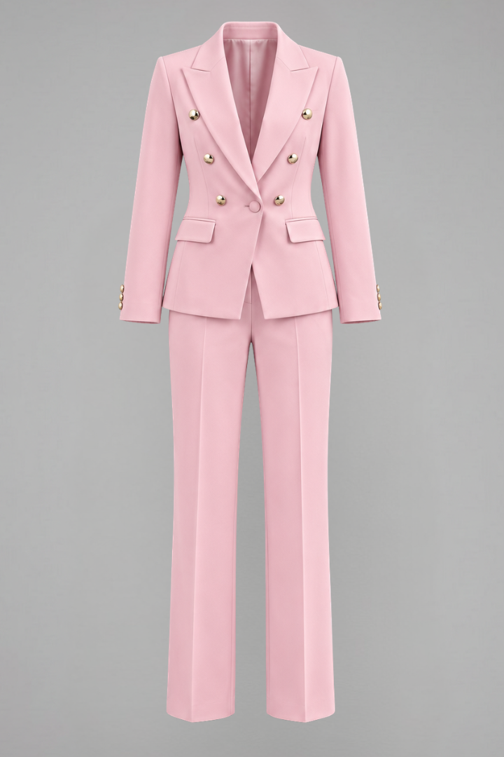 Marie | Skräddarsydd Dubbelknäppt Blazer Set