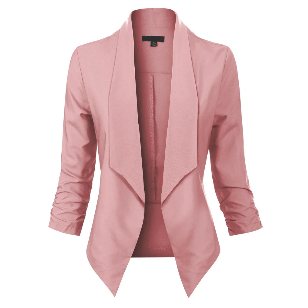 Beverly | Draperad Öppen Blazer