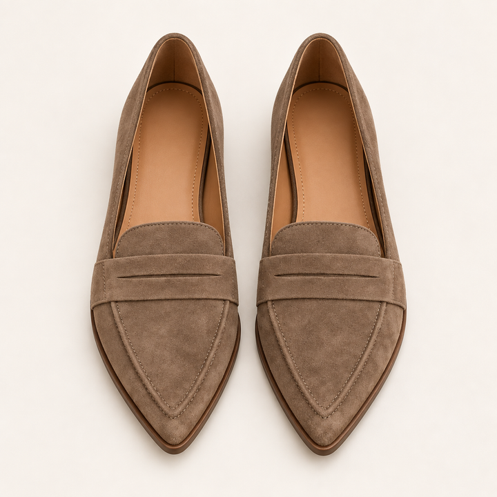 Nadia | Klassiska Spetsiga Slip-On Loafers
