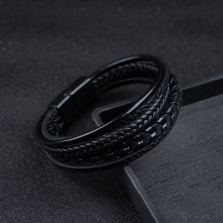 Felix | Flätat Läder Vikingarmband