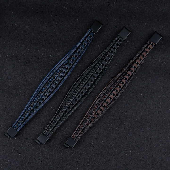 Felix | Flätat Läder Vikingarmband