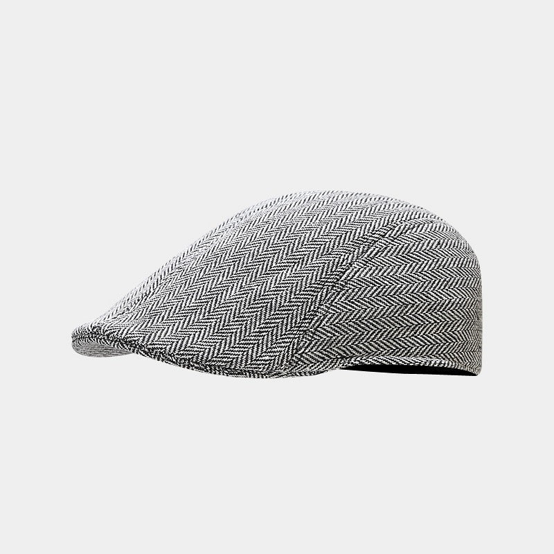 Mandy | Klassisk Herringbone Flat Cap