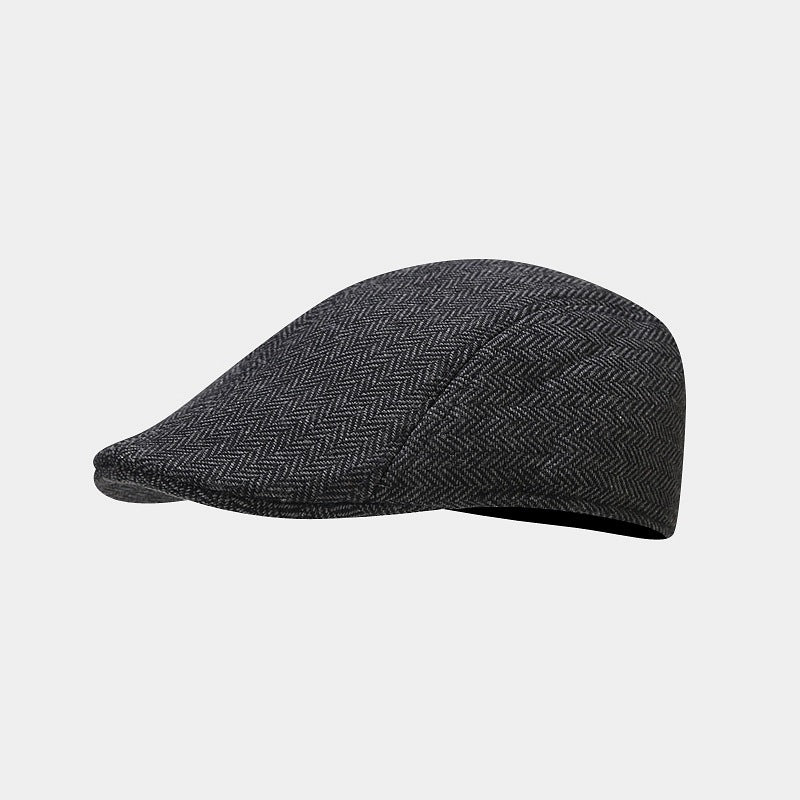 Mandy | Klassisk Herringbone Flat Cap