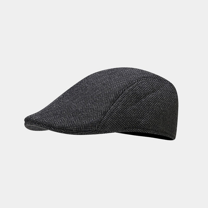 Mandy | Klassisk Herringbone Flat Cap
