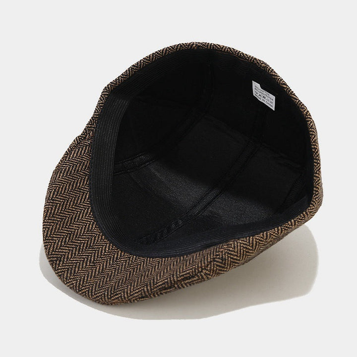 Mandy | Klassisk Herringbone Flat Cap