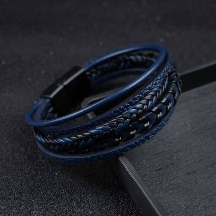 Felix | Flätat Läder Vikingarmband