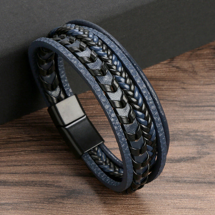 Felix | Flätat Läder Vikingarmband