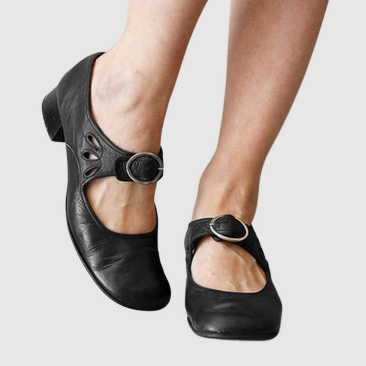 Clara | Klassiska Strap Mary Jane Flats