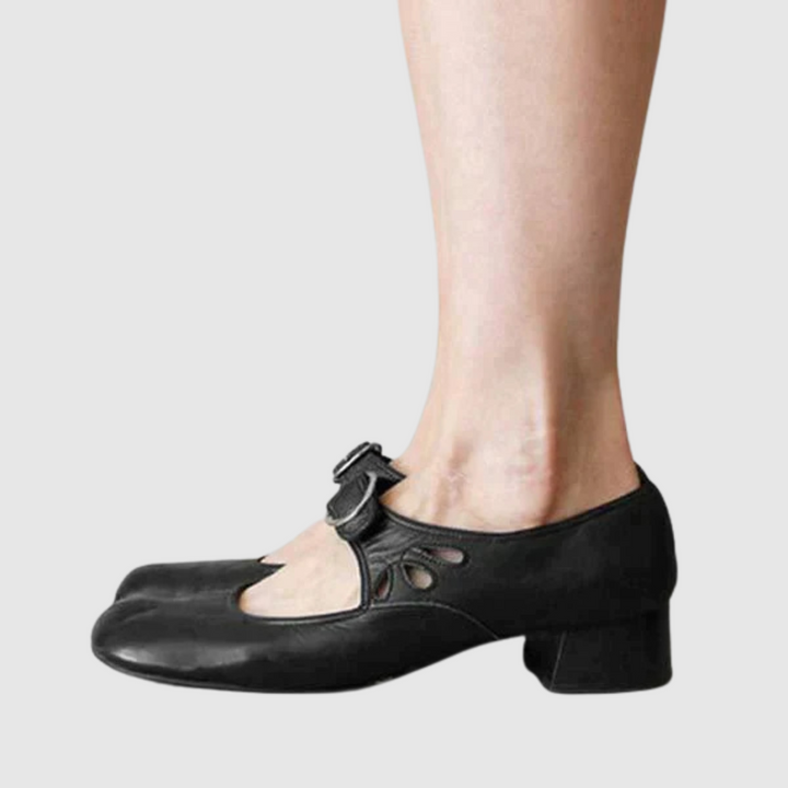 Clara | Klassiska Strap Mary Jane Flats