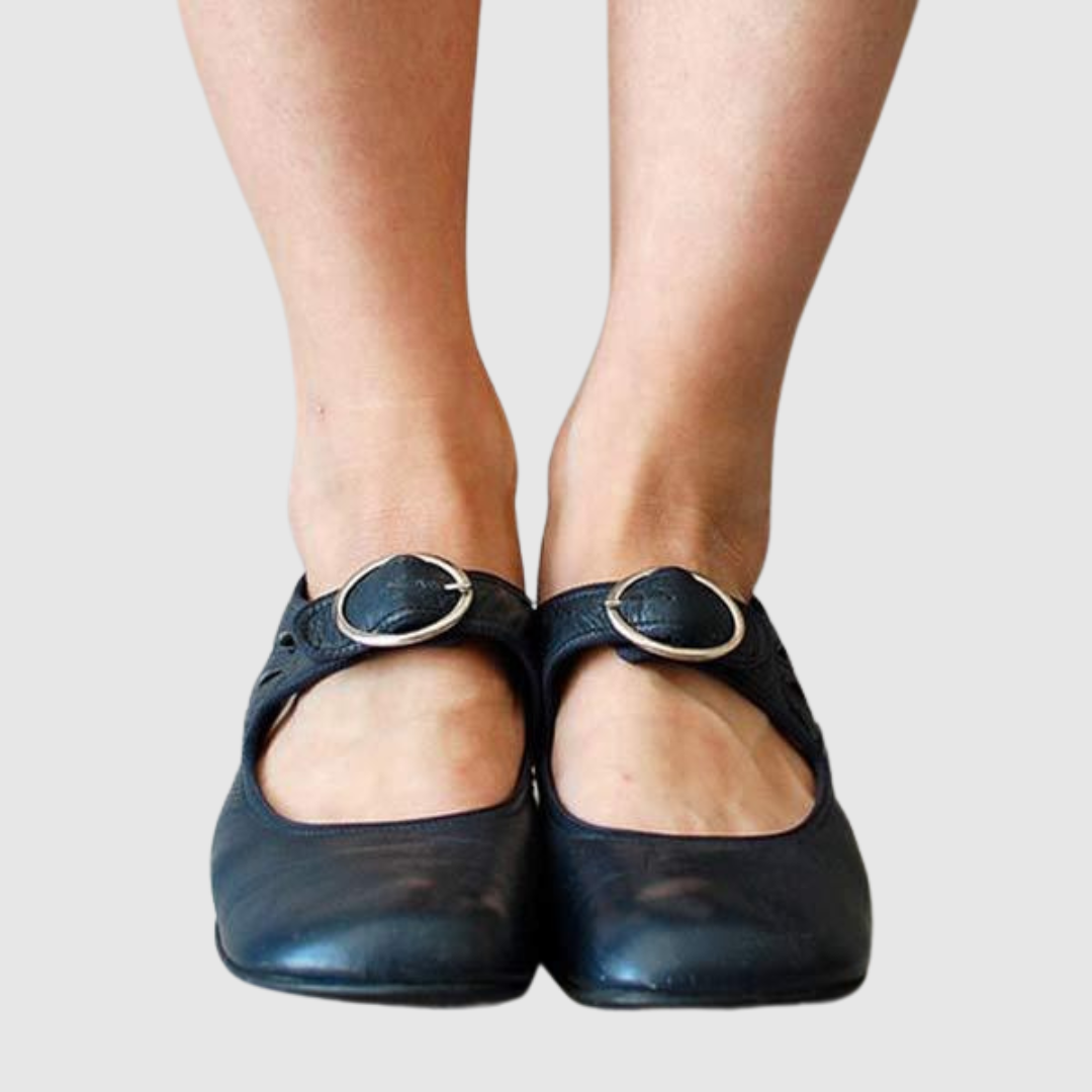 Clara | Klassiska Strap Mary Jane Flats