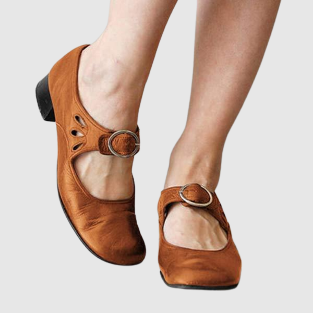 Clara | Klassiska Strap Mary Jane Flats