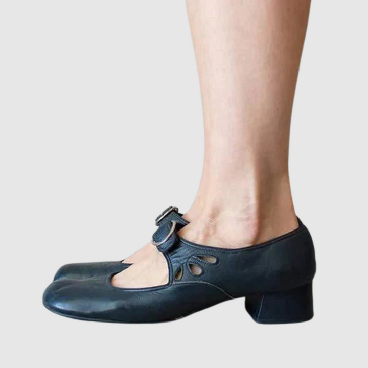 Clara | Klassiska Strap Mary Jane Flats