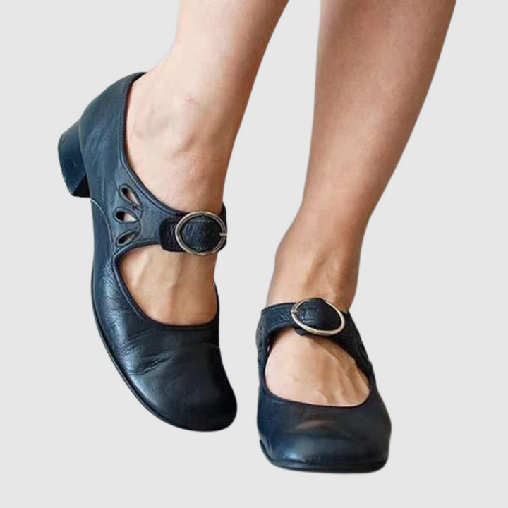 Clara | Klassiska Strap Mary Jane Flats