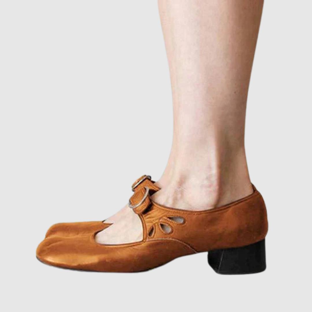 Clara | Klassiska Strap Mary Jane Flats