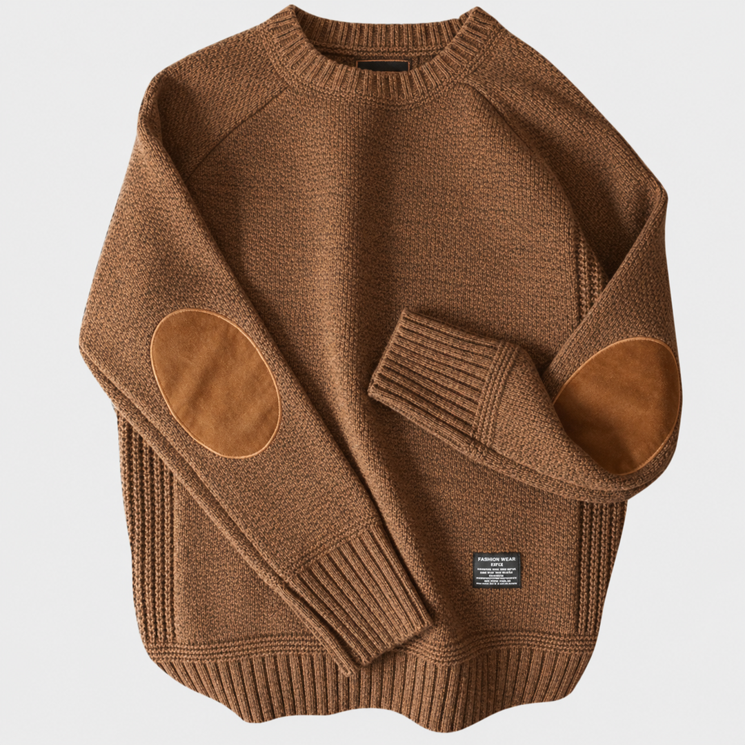 Reginald | Klassisk Sweater med Ellenbågsfickor
