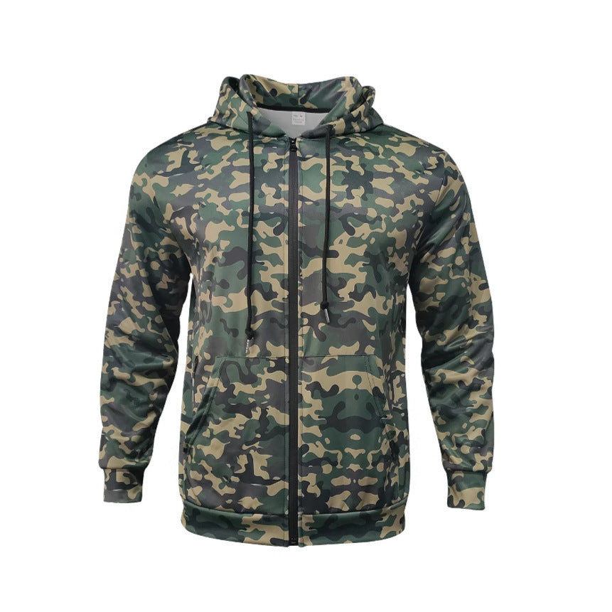 Ronan | Kamouflage Zip-Up Hoodie