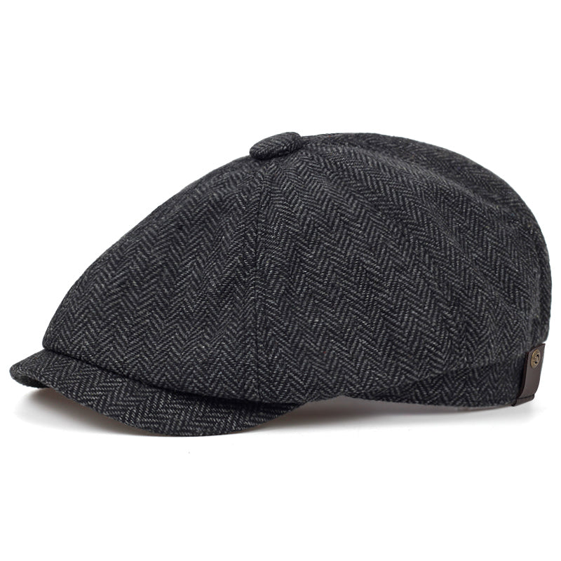 George | Klassisk Texturerad Flat Cap