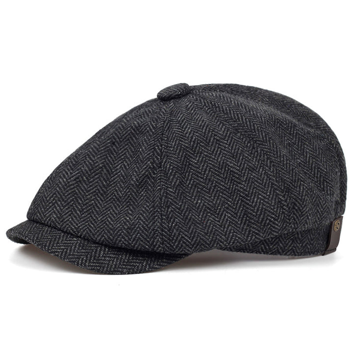 George | Klassisk Texturerad Flat Cap
