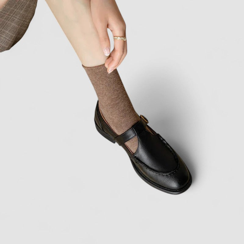 Cecelia | Klassiska Chunky Mary Jane Remskor