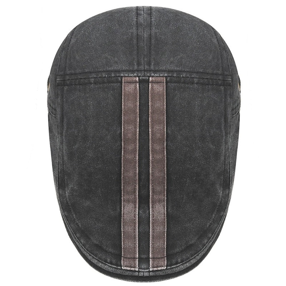 Daniel | Vintage Randig Flat Cap